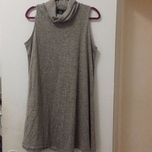 Brand new tan scoop neck dress